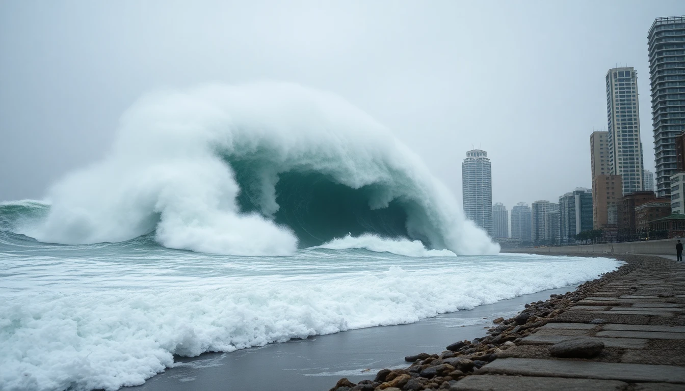 Realistic tsunami wave